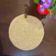 Butamteks  Doğal Jüt Supla 2'li Set Amerikan Servis 35  cm  Supla Sunum Çeyiz Takımı Yanmaz