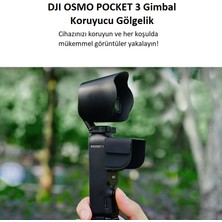 Teknoroket Djı Osmo Pocket 3 Gimbal Koruyucu Gölgelik 2 Parça Kamera ve Ekran Gölgelik