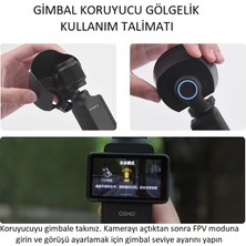 Teknoroket Djı Osmo Pocket 3 Gimbal Koruyucu Gölgelik 2 Parça Kamera ve Ekran Gölgelik