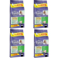 Pets Family Premium Tavuklu Yavru Kedi Maması 1300 gr 4 Paket (Toplam 5200 Gr)