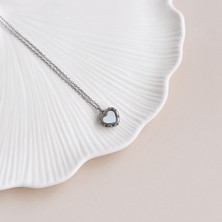 Boise Atelier Anne Boleyn Grey Steel Necklace