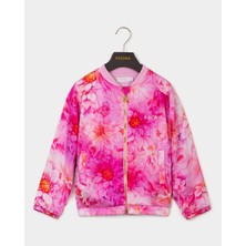 Escada  Fermuarlı Çiçek Desenli Çocuk Sweatshirt