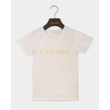 Escada  Bisiklet Yaka Logolu Basic Çocuk T-Shirt