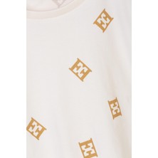Escada  Logolu Lastik Kol Çocuk T-Shirt