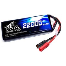 Leopard Power 22000 mAh 22.2V 6S 25C UAV & Multirotor Lityum Polimer Lipo Batarya Pil XT150 Plug