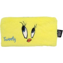 Wiggle Tweety Yumuşak Peluş Tüylü Tek Bölmeli Fermuarlı El Askılı Çocuk Kalem Kutusu