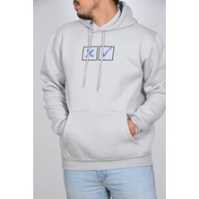 Unisex Rahat Kalıp Kapuşonlu Sokak Stil Motorcycle Baskılı Ipli Şık Sweatshirt