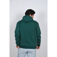 Unisex Kol Baskılı Oversize Şık Görünümlü Lacivert Beyaz Moda Sweatshirt