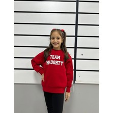 Kübra tekstil Çocuk Kırmızı Baskılı Sweatshirt