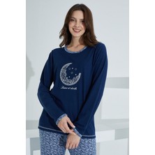 Etoile Ekstra Yumuşak Pamuklu Kumaş Pijama Takımı 98142