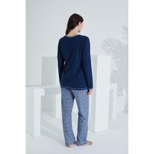 Etoile Ekstra Yumuşak Pamuklu Kumaş Pijama Takımı 98142
