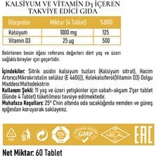 Padrovita Kalsiyum ( Calcium Citrat ) ve Vitamin D3 60 Tablet