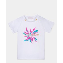 Escada  Önü Baskılı Kısa Kol Çocuk T-Shirt
