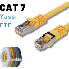 Irenıs 2 Metre Cat7 Kablo Yassı Ftp Ethernet Network Lan Ağ Kablosu