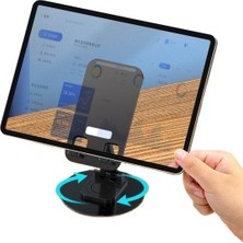 YJH 360° Katlama ve Döndürme, Geri Çekilebilir Disk Metal, Masaüstü Cep Telefonu Tutucusu, Tablet Tutucusu (Yurt Dışından)