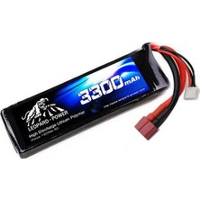 Leopard Power 3300 mAh 11.1V 3S 40C Lityum Polimer Lipo Batarya Pil T Plug