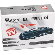 Watton Mini Güçlü Şarjlı Pilli El Feneri Watton WT-304