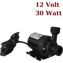 12 Volt Mini Dalgıç Pompa Devirdaim Su Pompası Kalın Uçlu 30 Watt