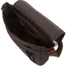 Derims Unisex Kanvas Kumaş Siyah Ayarlanabilir Uzun Askılı Postacı ve Omuz Çantası 32*38*10*
