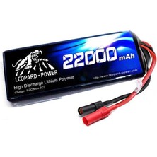 Leopard Power 22000 mAh 7.4V 2S 25C UAV & Multirotor Lityum Polimer Lipo Batarya Pil