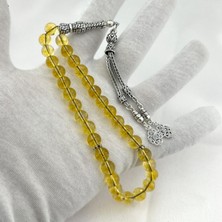 925 Ayar Gümüş Özel Tasarım Püskül Sitrin Taşı Tesbih