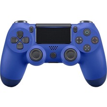 Premium Ps4 Oyun Kolu Kablolu&kablosuz Mavi Bluetoothlu Bilgisayar Uyumlu Kol Gamepad Joystick