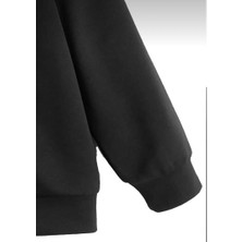 Unisex Çocuk Siyah Fermuarlı Hırka