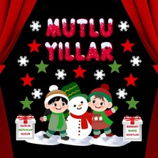 Mutlu Yıllar Okul Pano Süsü 03