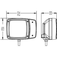 12V ÖN FAR SİNYALLİ (SOKETLİ ALTTAN BAĞLANTILI) İŞ MAKİNASI SOL