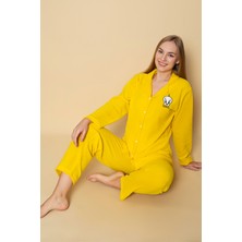 Sude Homewear Kadın Tweety Desenli Polar Pijama Takımı