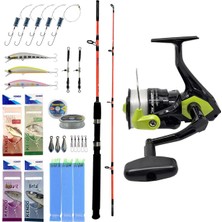 Yek Outdoor Tekne Olta Seti Okuma 6000FD Olta Makinesi&kendo Holiday Boat 1.65M 100-250GR 2 Parça Olta Kamışı