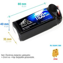 Leopard Power 1100 Mah 25.9V 7s 25C Lipo Batarya