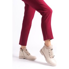 Kadın Emil Shoes Rahat ve Sıcak Tutan Kaymaz Ortopedik Taban Fermuarlı Bot
