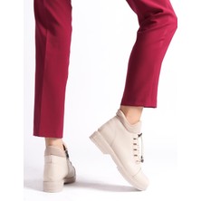 Kadın Emil Shoes Rahat ve Sıcak Tutan Kaymaz Ortopedik Taban Fermuarlı Bot