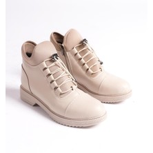 Kadın Emil Shoes Rahat ve Sıcak Tutan Kaymaz Ortopedik Taban Fermuarlı Bot