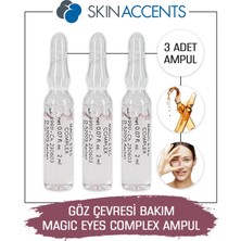 Skin Accents Göz Çevresi Bakım Ampul Magic Eyes Complex Cilt Serumu 3 Adet Dermaroller Dermapen Serum