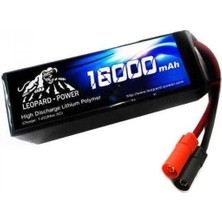 Leopard Power 16000 mAh 22.2V 6S 25C UAV & Multirotor Lityum Polimer Lipo Batarya Pil XT150 Plug