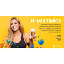 N-Multimics Multivitamin & Multimineral Ginseng, Koenzim Q10 ve Selenyum Içeren 30 Kapsül