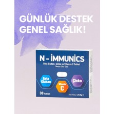 N-Immunics  Vitamin C & Beta Glukan & Çinko Içeren 30 Tablet