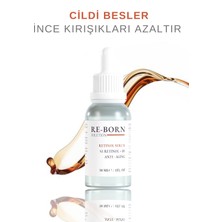 ReBorn Solution Yaşlanma, Karşıtı, Onarıcı Retinol (A Vitamini) Gece Serumu 30 ml (1% Retinol + B5)