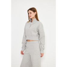 Kadın Crop Sweatshirt Grimelanj