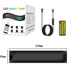 Wearfitpro LED Matrix Panel Dijital Ekran Kumandalı App Kontrollü LED Ekran Kayan Yazı