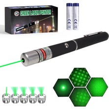 Danger El Feneri Pilli Yeşil Lazer 5 Başlıklı