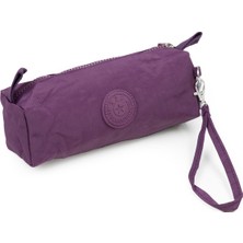 İmaks Krinkıl / Klinkır Tek Fermuarlı Bilek Askılı Cep Telefon El Çantası Cüzdan Kalemlik Mor 1115H