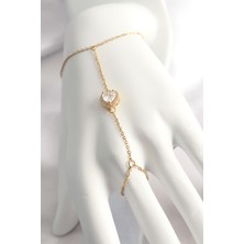 Ebijuteri 316L Çelik Gold Renk Kalp Model Şahmeran
