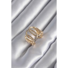 Ebijuteri Gold Renk Ayarlanabilir Samanyolu Kadın Yüzük