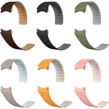 Roketcim Samsung Galaxy Watch 6 40MM KRD-111 20MM Çizgili Desenli Silikon Kordon