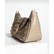 Shining Bag Timsah Deri Desen Kadın Omuz Çanta