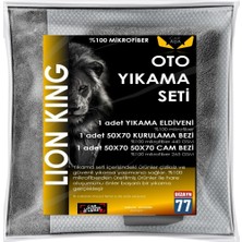 Carada Leonkıng® Premium Mikrofiber Oto Yıkama ve Temizlik Bez Seti