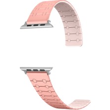 Roketcim Apple Watch 7 45MM KRD-111 Çizgili Desenli Silikon Kordon